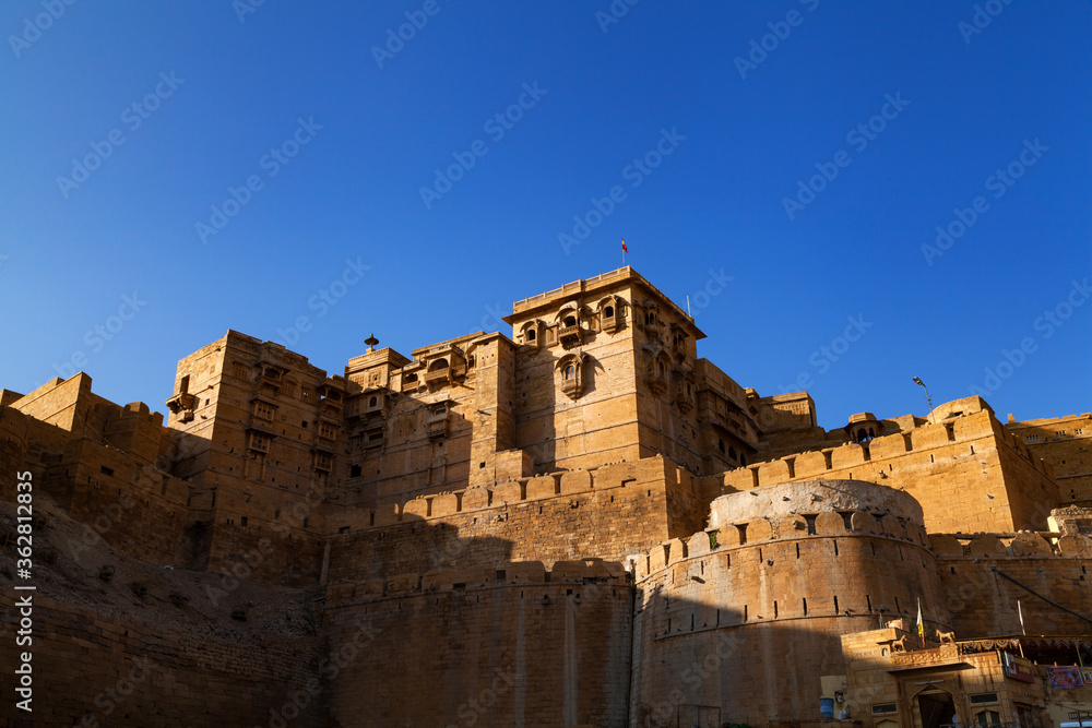 Façade of Sonar (Golden) Fort - Jaisalmer