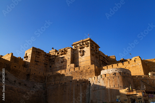 Façade of Sonar (Golden) Fort - Jaisalmer © artqu
