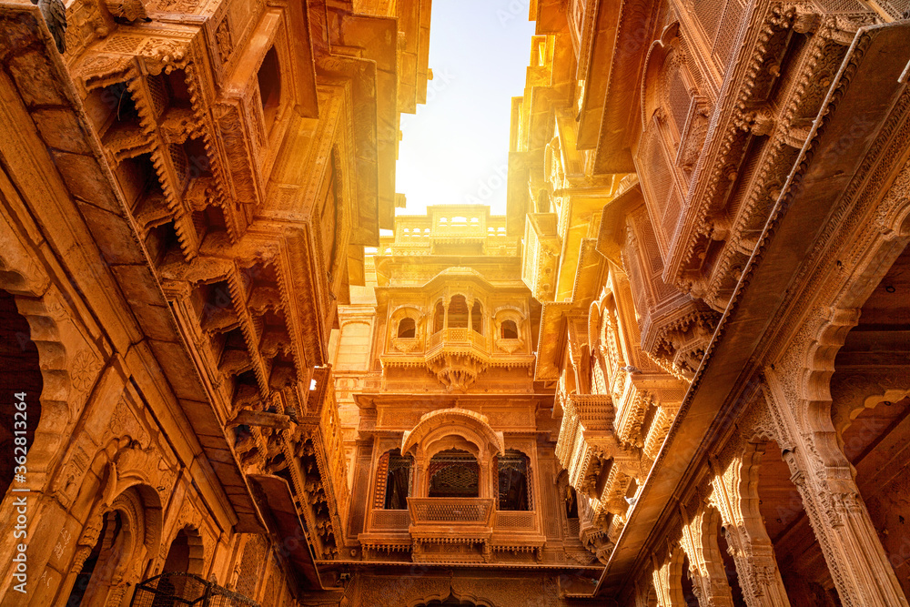 Patwon ki Haveli situated inside Sonar (Golden) Fort - Jaisalmer