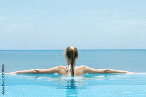Woman in the swimming pool #362817068