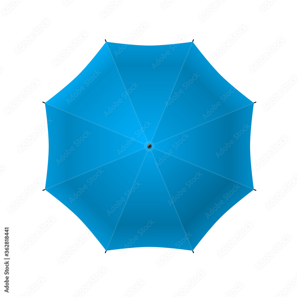 Vector illustration. Umbrella. Top view. Vector illustration. Umbrella. Top view.