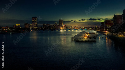 Illuminated Buildings At Waterfront © john zakszewska/EyeEm