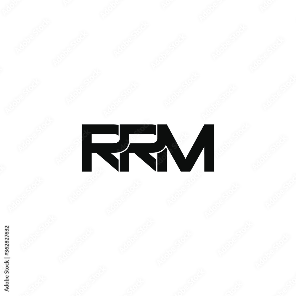 rrm letter original monogram logo design