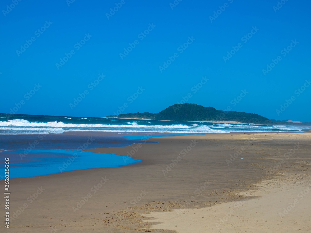 East coast of South Africa in Cape Vidal National Park within the iSimangaliso Wetland Park, Maputaland, KwaZulu-Natal Province. East coast of South Africa in Cape Vidal National Park within the iSimangaliso Wetland Park, Maputaland, KwaZulu-Natal Province.