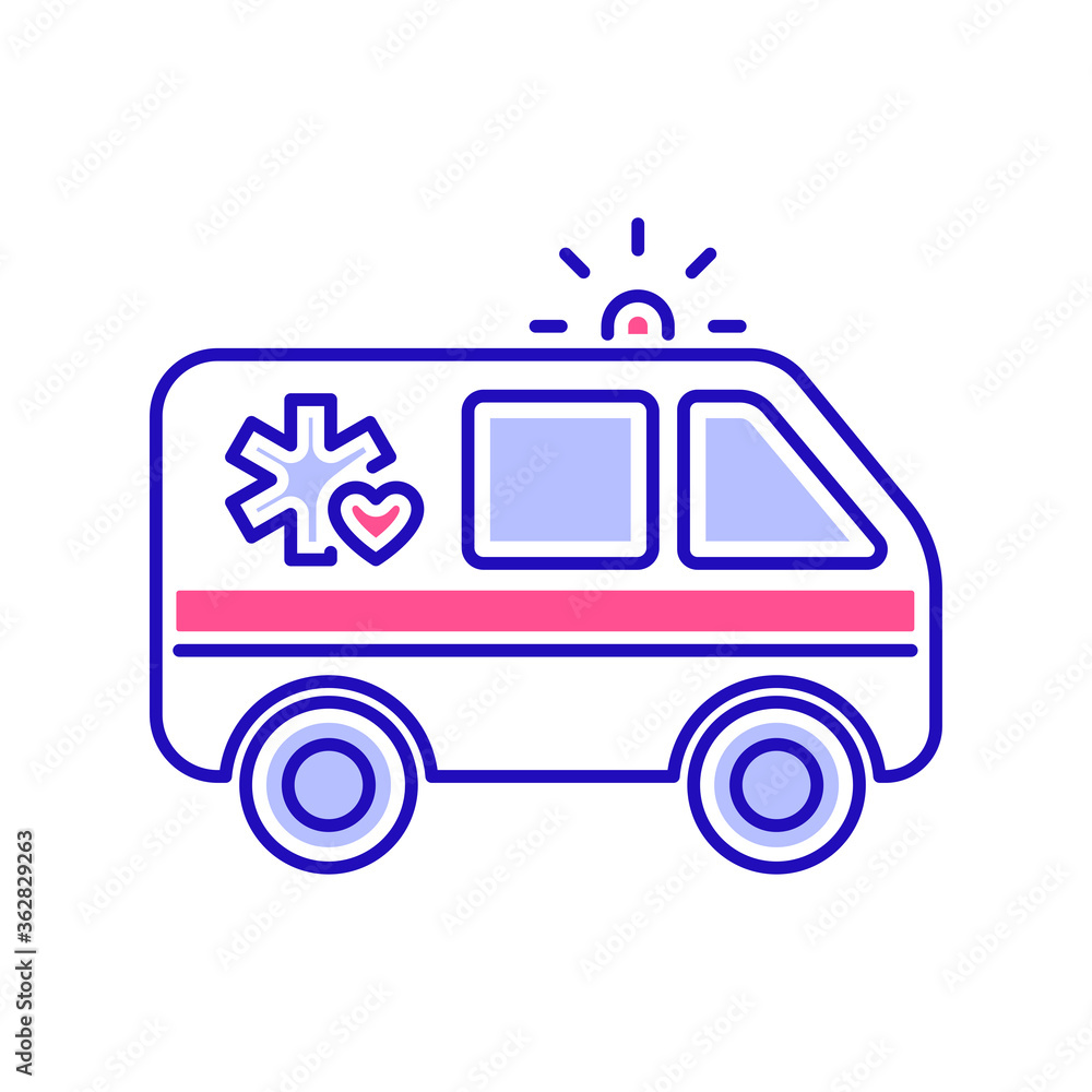 Urgent care color line icon. First aid. Outline pictogram for web page, mobile app, promo. Urgent care color line icon. First aid. Outline pictogram for web page, mobile app, promo.