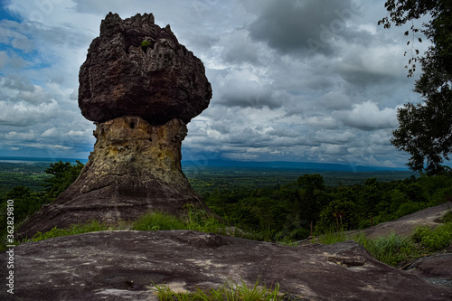 stranger rock on mountain at Udonthani Thailand.