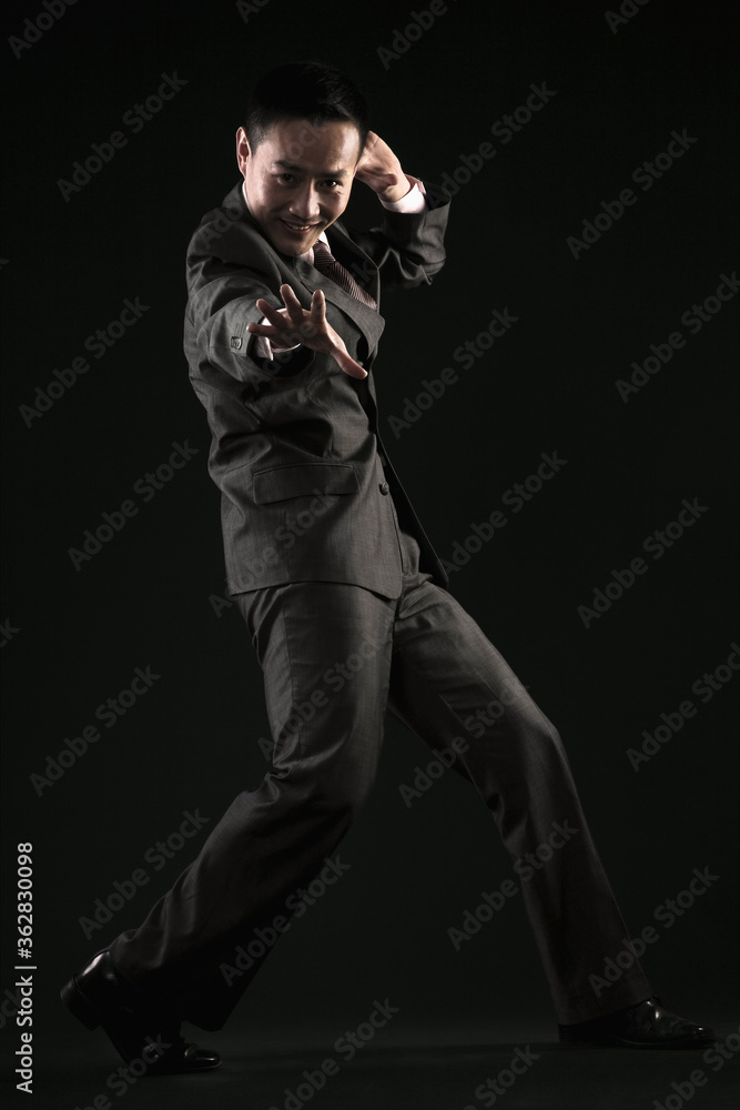 Businessman posing for the camera