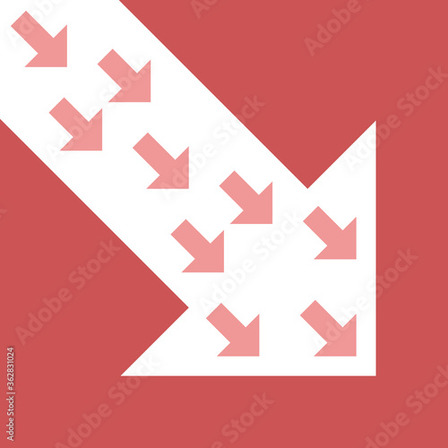 Free Download Big, small arrows decreasing - GFXLoad