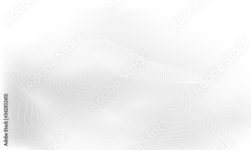 Abstract white pattern and background poster with dynamic triangle. technology Particle Mist network Cyber security Vector illustration.