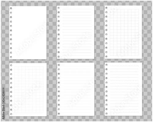Notebook Illustration Material Set / Vector