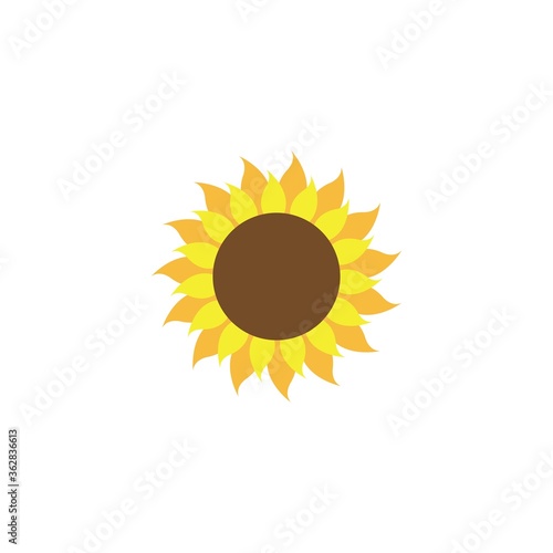 Sunflower logo icon vecto