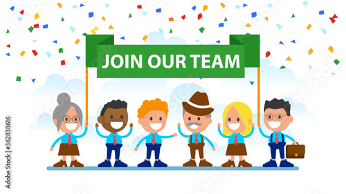 Join our team vector illustration.
