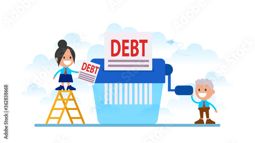 Business strategy for debt elimination.
