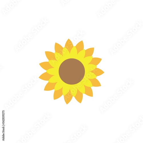 Sunflower logo icon vecto