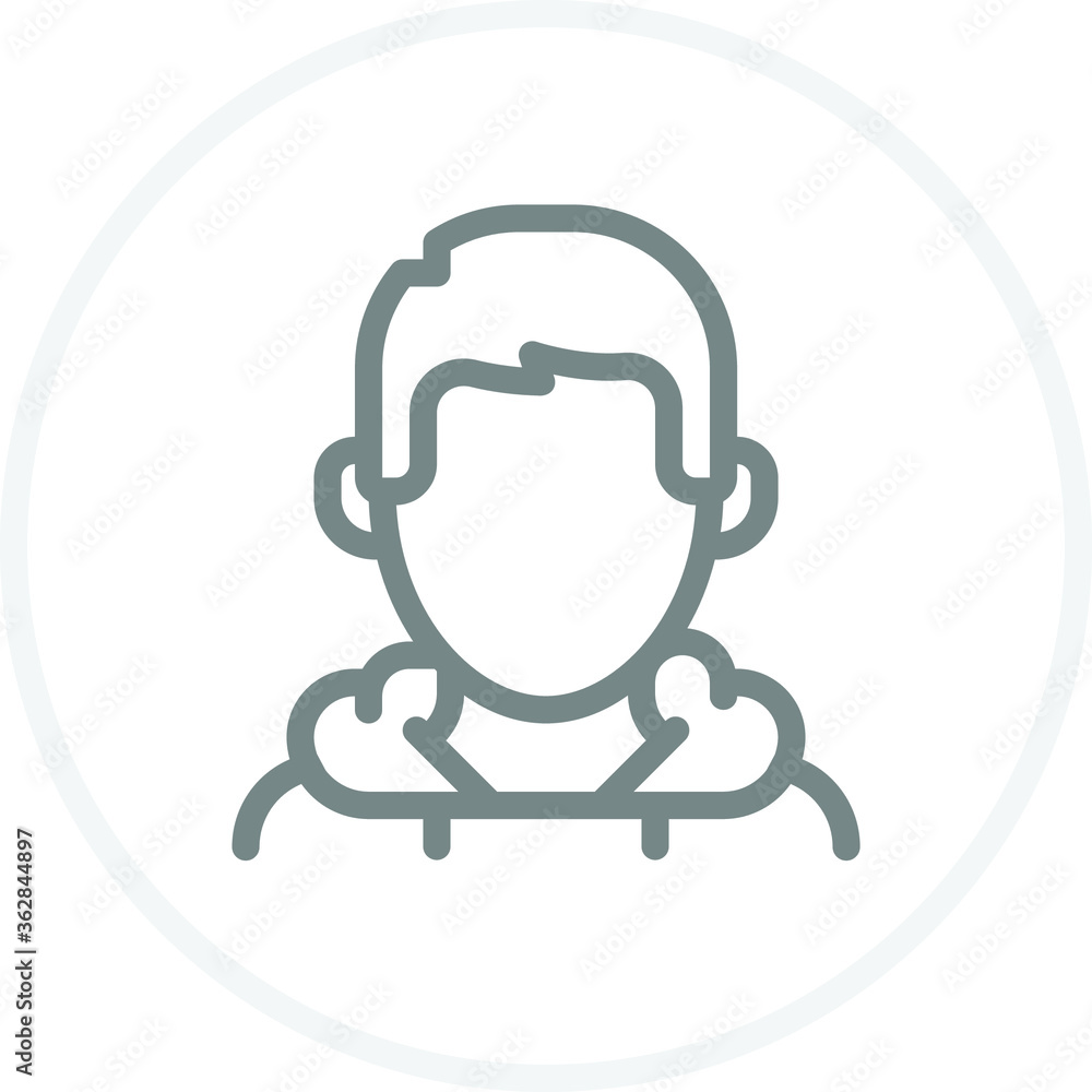 Male avatar icon. Simple man avatar vector icon. Sign and symbol for web logo mobile app UI. Pixel Perfect. Male avatar icon. Simple man avatar vector icon. Sign and symbol for web logo mobile app UI. Pixel Perfect.