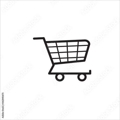 shopping cart icon vector