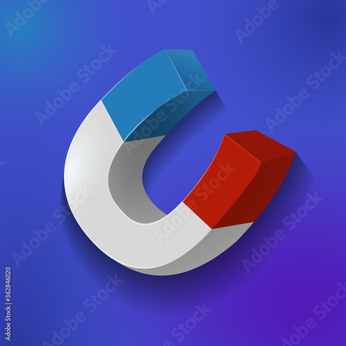 Magnet  game element assets for destroy items icon can be used in different games