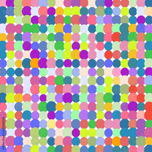 Wallpaper Mural pattern with colorful circles Torontodigital.ca