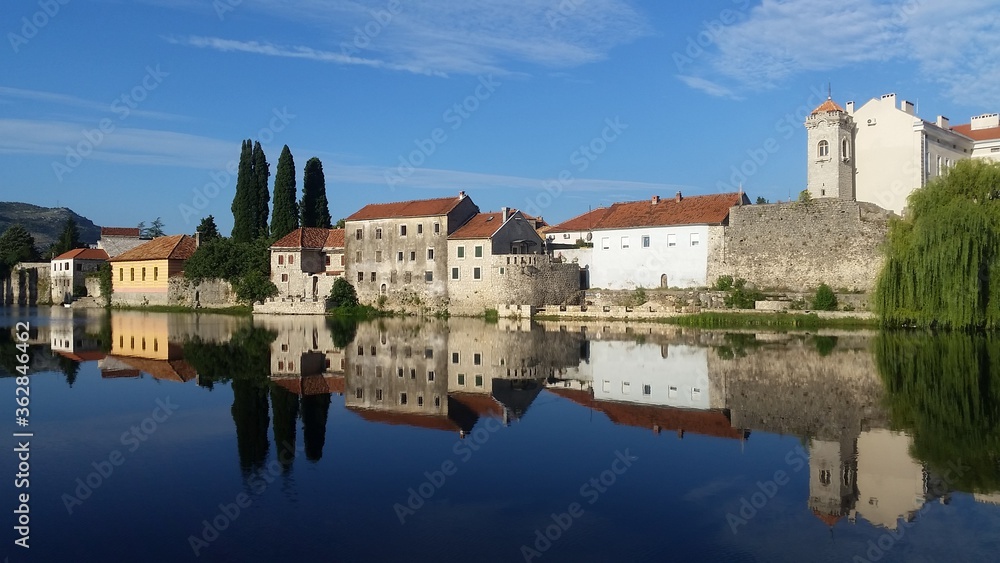 Trebinje, a town on the banks of Trebišnjica river in Bosnia