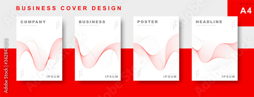 Set of business cover design