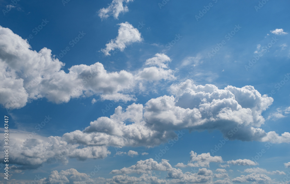 Cumulus scape white fluffy clouds in the blue sky with beautiful cloud sunny day. Cumulus scape white fluffy clouds in the blue sky with beautiful cloud sunny day.