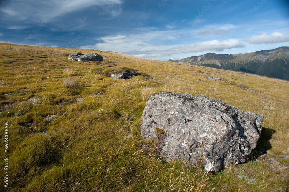 rocks on the hill