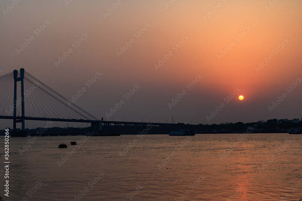 Sunset at the bridge