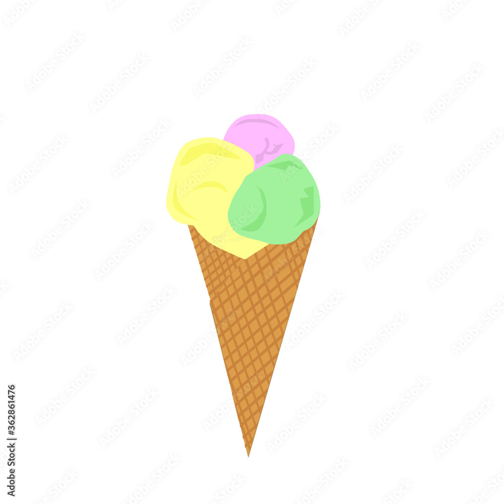 ice cream in a cone ice cream in a cone