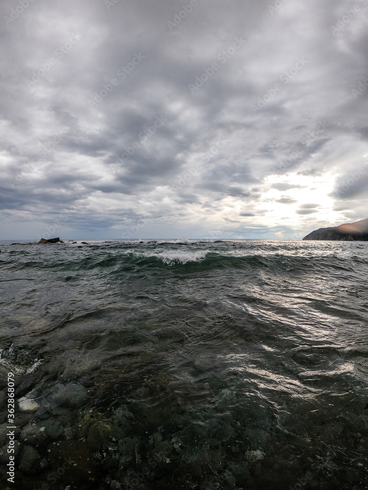 view of the ligurian coast. view of the ligurian coast.