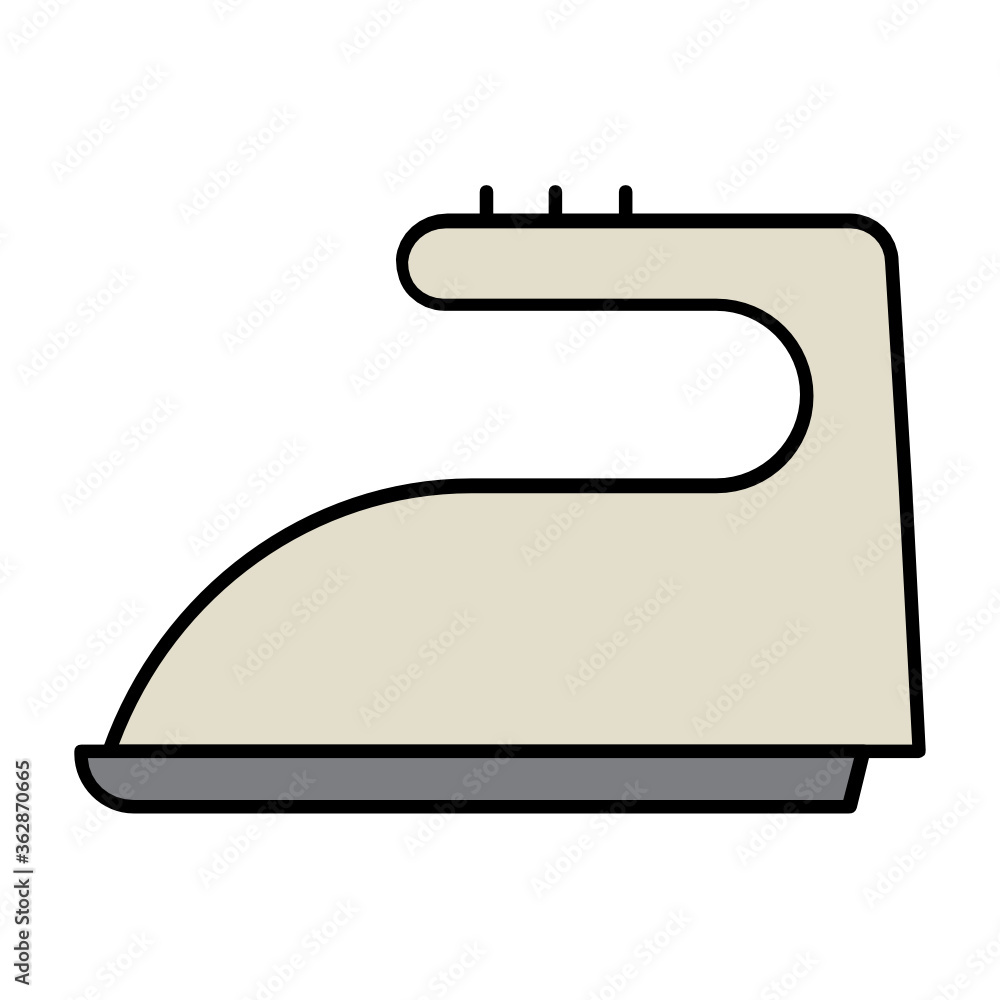 Clothes iron Home Interior Vector Icon design Clothes iron Home Interior Vector Icon design