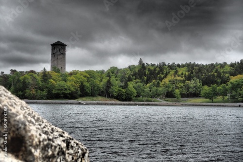 Tower in the Sir Sandford Fleming Park in Halifax, Canada photo