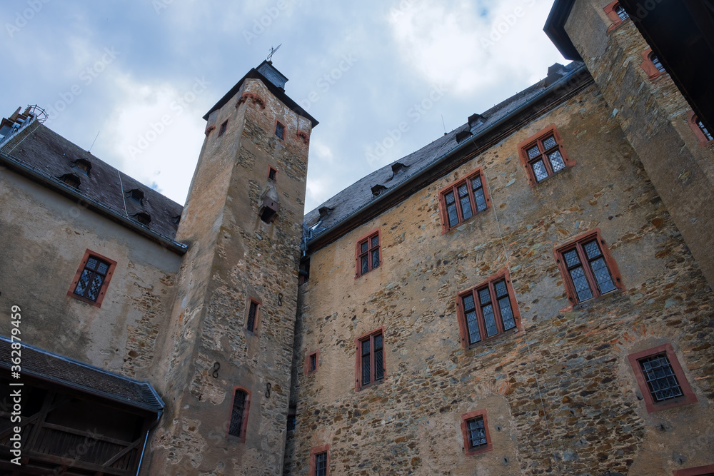 Facade of the castle in Kronberg / Germany