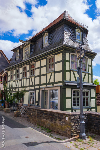 A beautiful old historical half-timbered house © fotografci