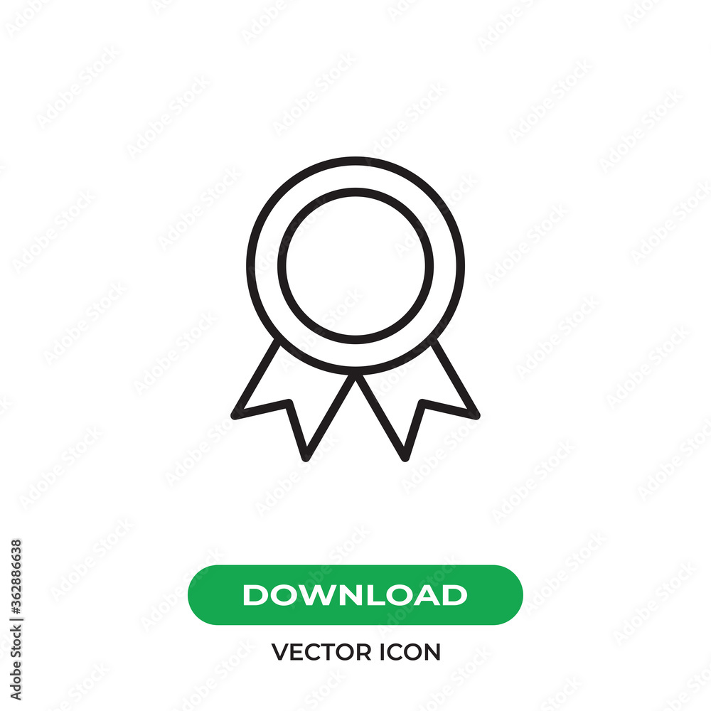 Medal icon vector. Badge sign Medal icon vector. Badge sign
