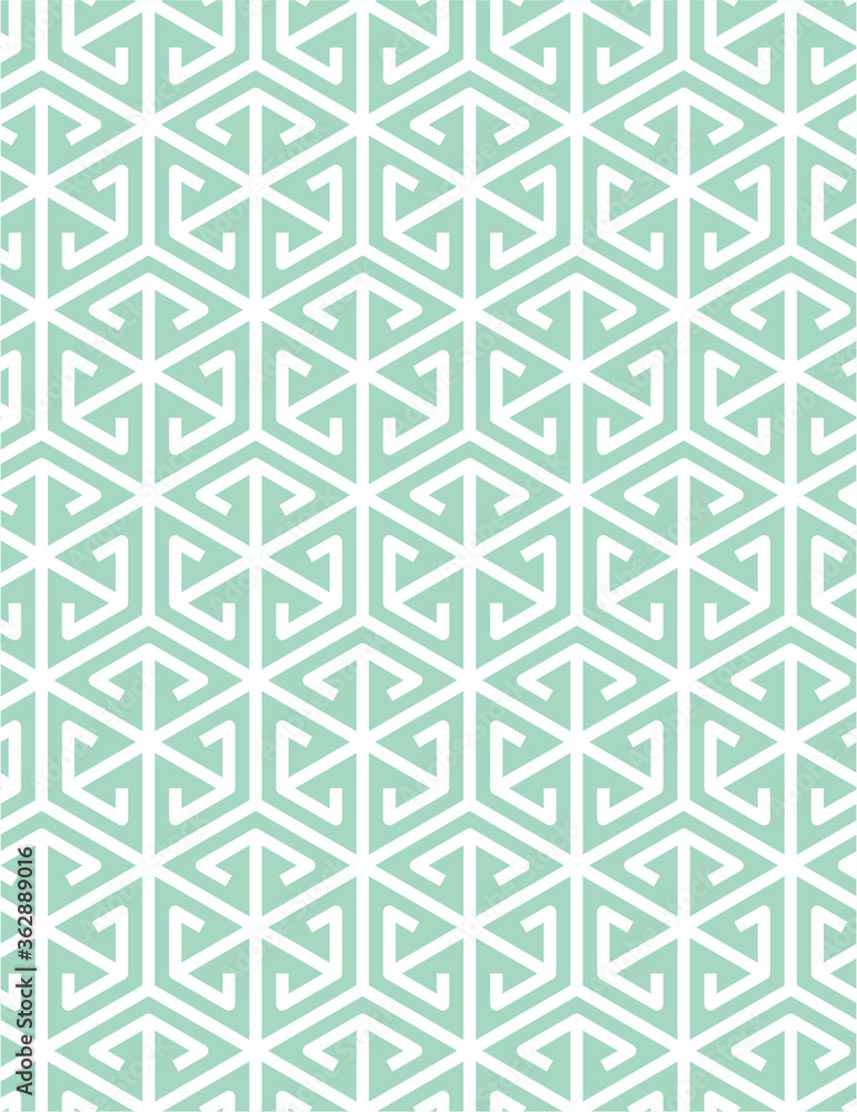 Pastel light blue green mint white geometric linear seamless vector pattern Pastel light blue green mint white geometric linear seamless vector pattern