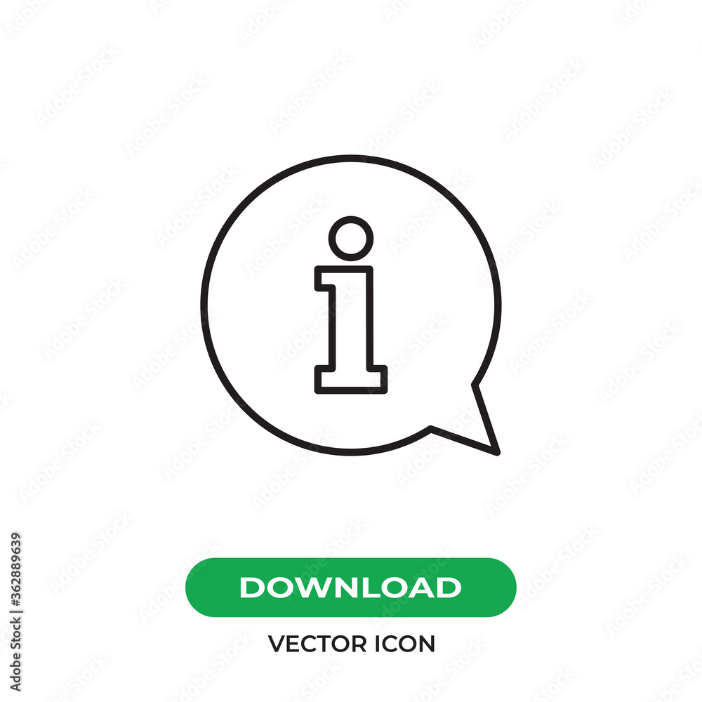 Information icon vector. Info sign Information icon vector. Info sign