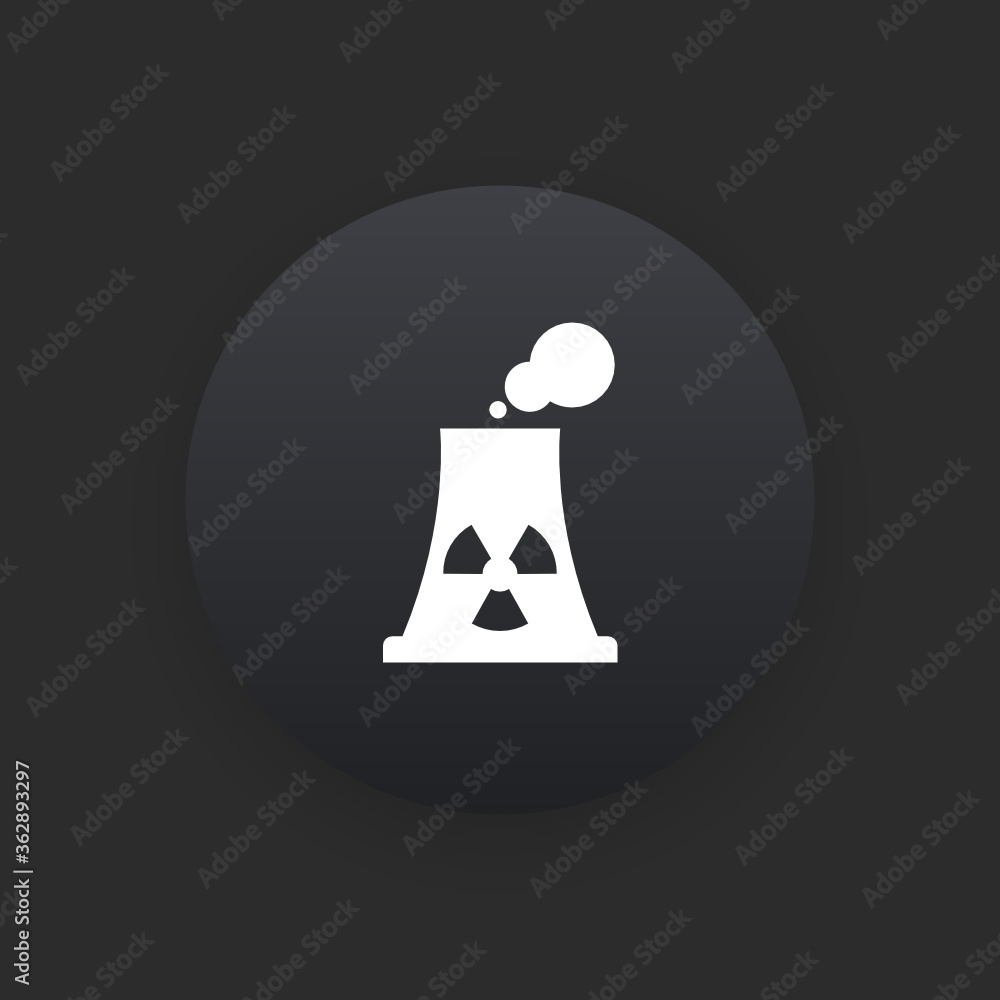 Pollution - Matte Black Web Button Pollution - Matte Black Web Button