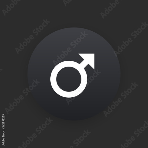 Male -  Matte Black Web Button