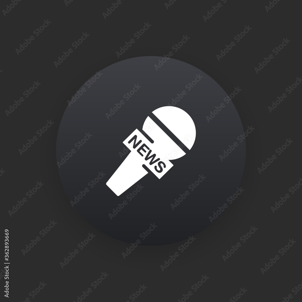 News Report - Matte Black Web Button News Report - Matte Black Web Button