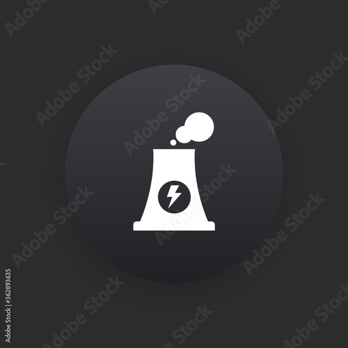 Plant -  Matte Black Web Button