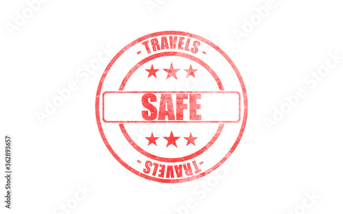 SAFE TRAVELS stamp text isolated on white background. Free Download SAFE TRAVELS stamp text isolated on white background. - GFXLoad