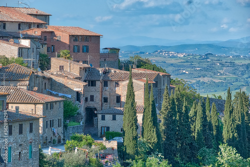 San Gimignano and the valley