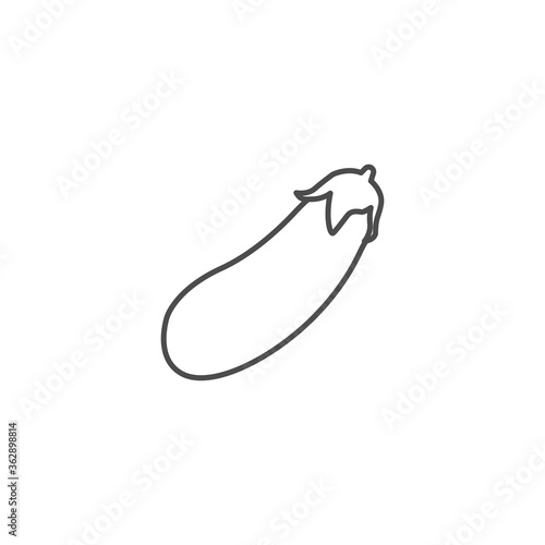 Eggplant icon. Aubergine symbol modern simple vector icon for website, mobile app. Vector Illustration