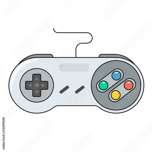 Video game controller icon.Joystick, game play icon
