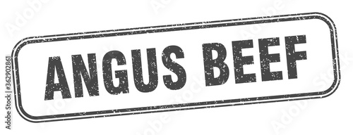 angus beef stamp. angus beef square grunge sign. label