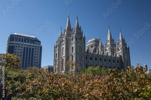 The Mormen Temple at Salt Lake City, Utah.