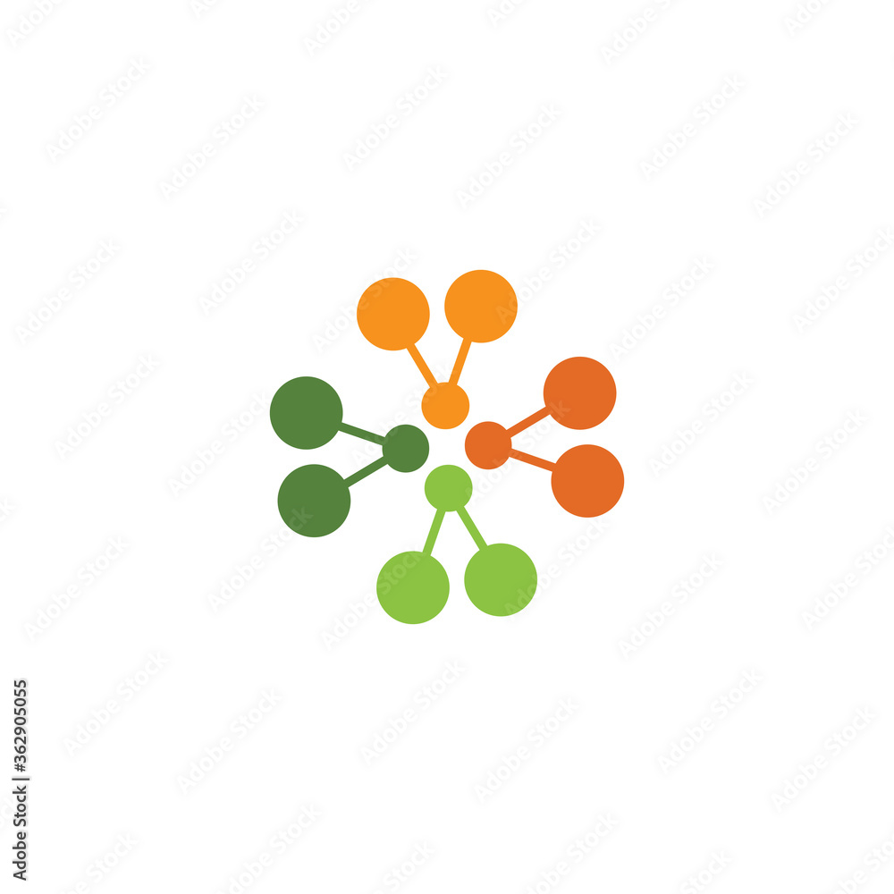 Fototapeta premium Molecule vector illustration design