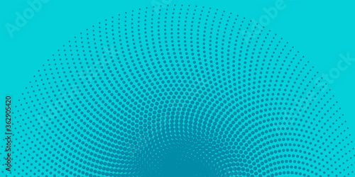 Abstract turquoise template with circle dots pattern design background