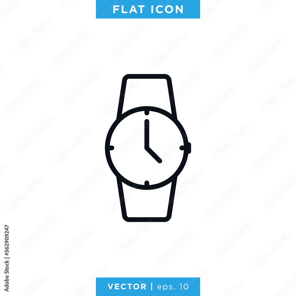 Watch Icon Vector Design Template Watch Icon Vector Design Template
