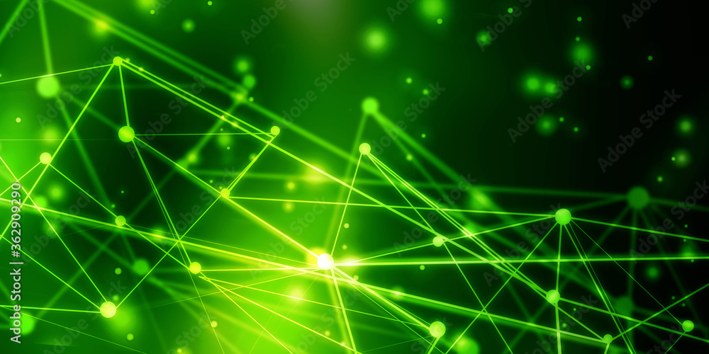 Fototapeta premium 2d illustration Abstract futuristic electronic circuit technology background